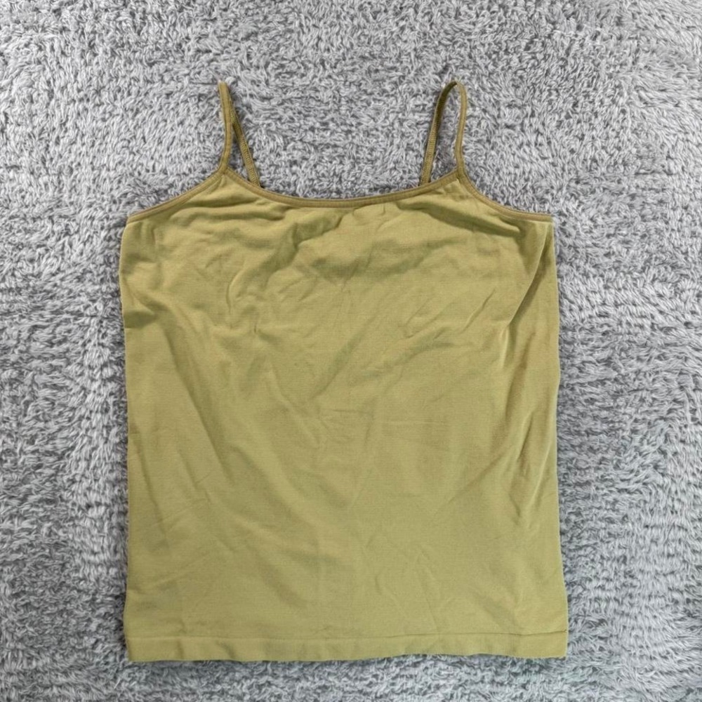 Tan tank top with adjustable straps